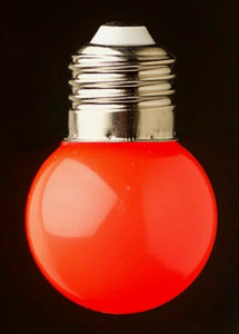 Red 24v G45 Colour 1watt SMD LED Polycarbonate bulb*