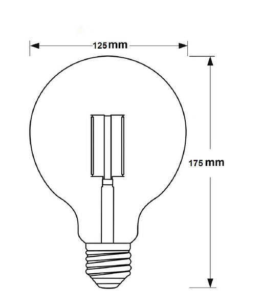 GB125 Vintage LED Filament 4watt E27