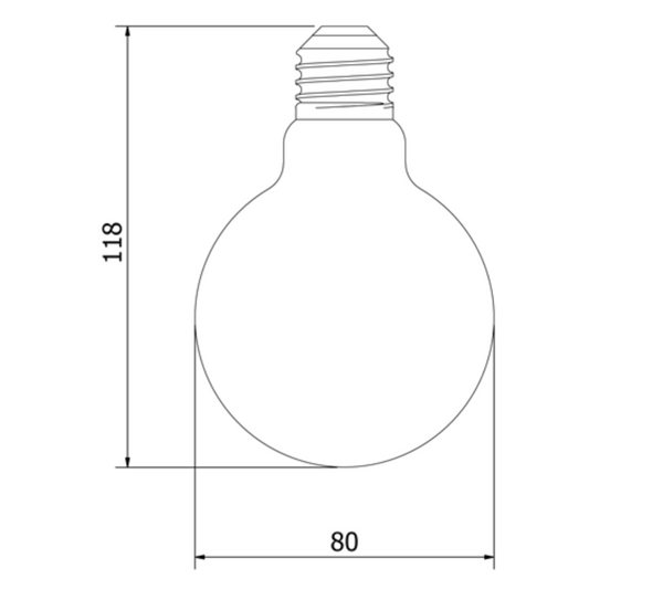 Festoon Guys Set G125/G95/G80 4w LED Opaque
