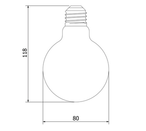 Festoon Guys Set G80 4w LED Opaque