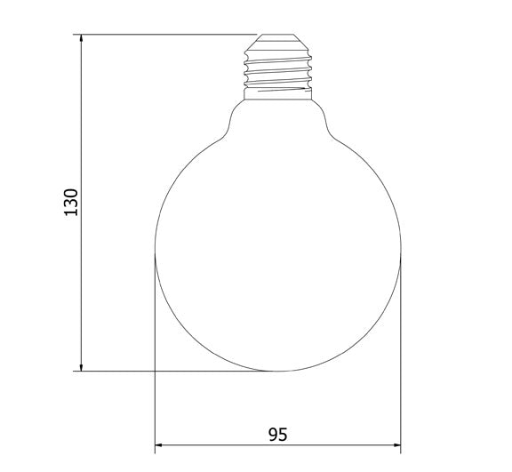 Festoon Guys Set G125/G95/G80 4w LED Opaque