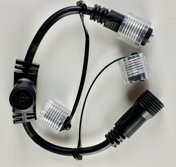 24v T-Piece Connector for low voltage festoon power belts